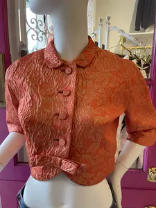 Vintage Orange Bolero Jacket