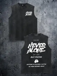 210G Water-Washed Top, You'Ll Never Feel Alone with Its Double-Sided Print, Made of High-Quality Wax-Dyed, Machine Washable, with a Certain Thickness Suitable for Summer Tops,, Easter, Music Festival, Mother's Day Gifts