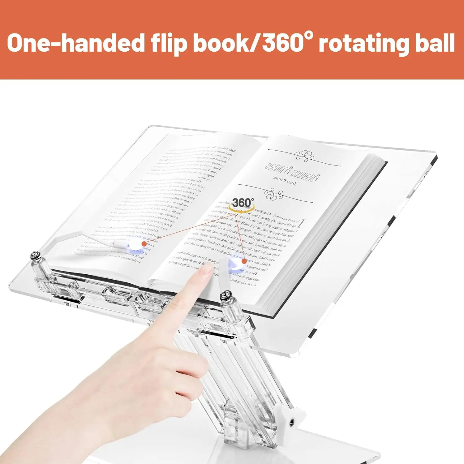 Adjustable reading stand, acrylic reading stand, retractable transparent computer, tablet, iPad stand, reading books