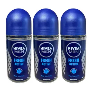 Nivea Men Fresh Active 3 Pack Deodorant 50mL - Fresh Formula for Men Deodorizing Options
