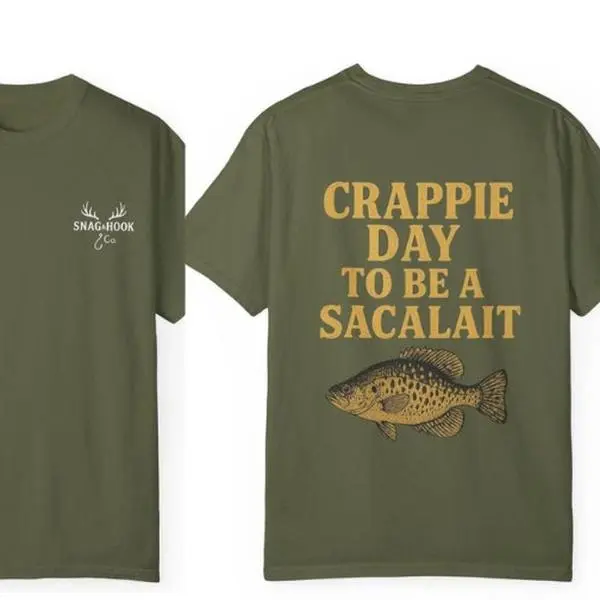 Crappie Day Cajun Fishing Shirt For Sacalait Lovers. Perfect Gift For Outdoorsmen And Sportsmen Who Love The Bayou Lifestyle, Great For Fishing Trips
