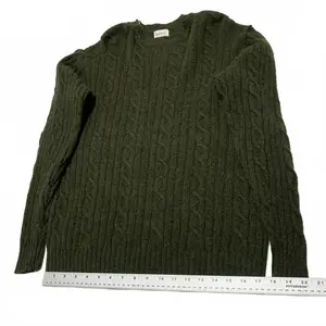 Next Designer Collection Women's Size M Wool Sweater Olive Green Shetland