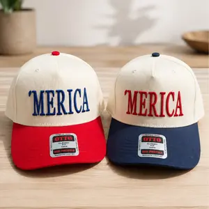Merica Embroidered Trucker Hat, 4th Of July Merch, Independence Day Gift, 4th Of July Hat Unisex Hat 4th July Hat