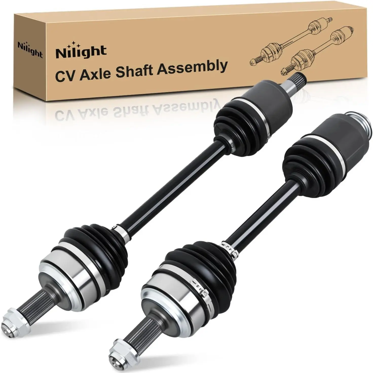 Nilight 1 Pair Automotive CV Axle Shaft Assembly - 40° Twist Angle Drive Shafts, OE 44305T0AA00, Vehicle Repair Part for 2007-2014 Honda CR-V EX/EX-L/LX, Front Wheel Driver & Passenger Side Replacement