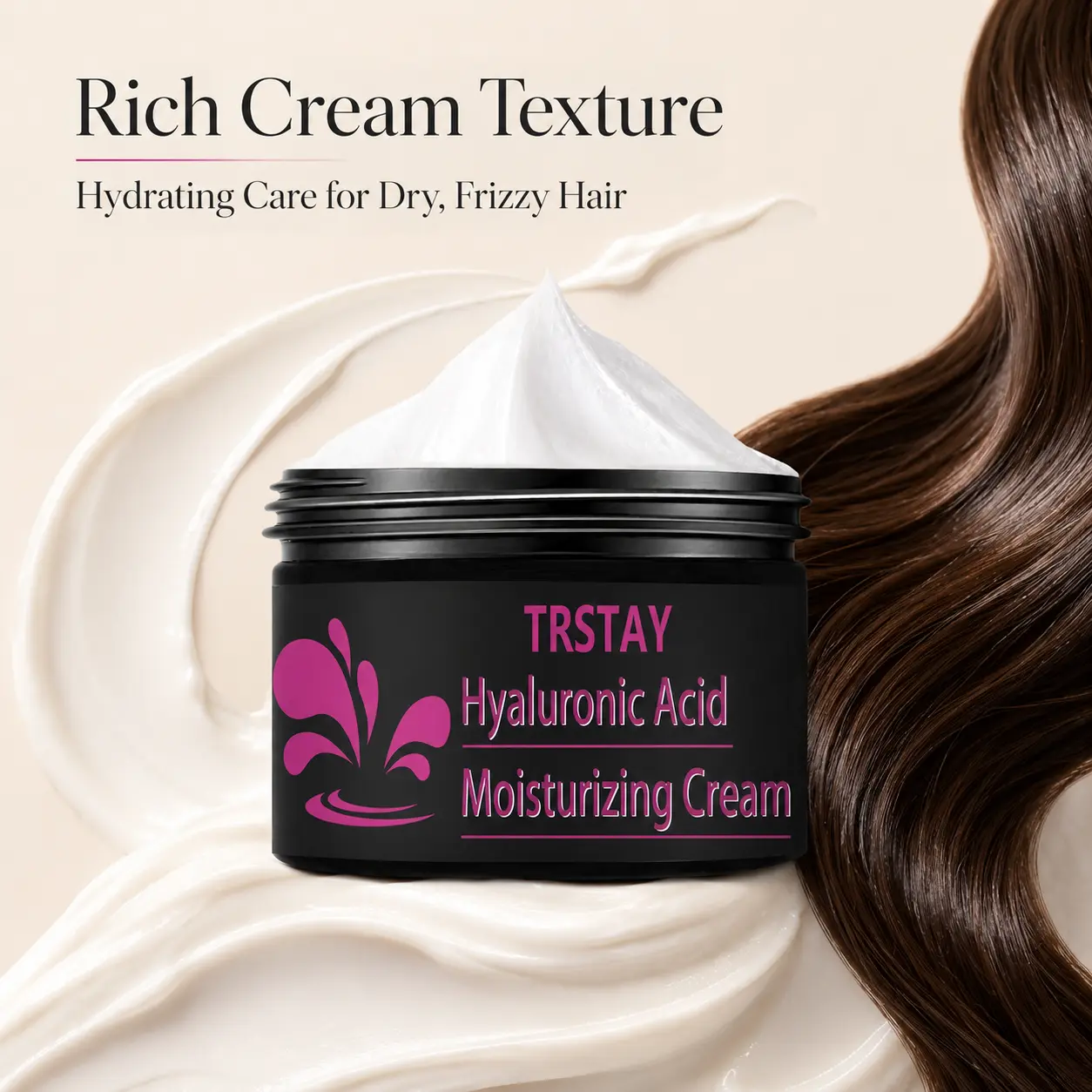Deep Conditioning Hair Mask for Dry, Damaged Hair - Nourishing Rinse-Out Cream to Moisturize, Smooth, and Control Frizz - Weekly Haircare Treatment oil Moisturizing Daily Silky Hydrating Hydrate hair gloss repair dryness vitamin serum