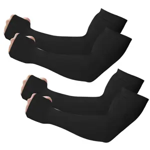 Arm Sleeves for Men Women with Thumb Hole, UPF 50 UV Sun Protection Cooling Compression Sleeves to Cover Arms