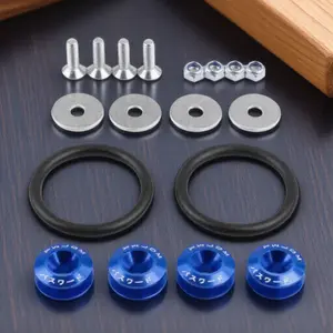 Universal Heavy-Duty Locking Fastener Kit for Bumpers, Trunks, Hoods - Compatible with Cars and SUVs