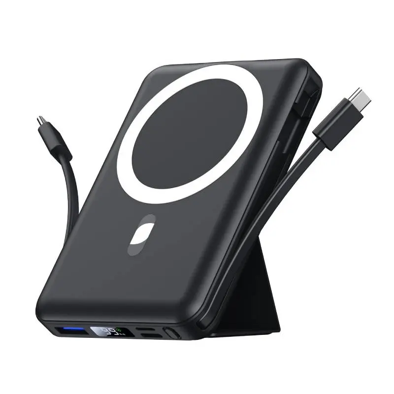 For Magsafe Battery Pack, 10000mAh Wireless Magnetic magnetic portable chargers 22.5W PD Fast Charging with USB-C Cable LED Display for Magsafe with Stand for Phone 16/15/14/13/12/Pro/Pro Max