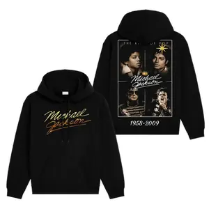 【🕺Graphic Hoodie】Michael Jackson King of Pop New Movie 2026 Hoodie & T-Shirt v5 – Unisex Oversized Cotton Sweater, 'The King of Pop' Inspired Vintage Music Merch, Retro 90s Pop Music Graphic Tee, New Album Gift for Fans, Trendy Casual Streetwear Pullover