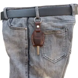MEEBOY Handmade Keychain Leather Protective Key Holder,broken car key cover