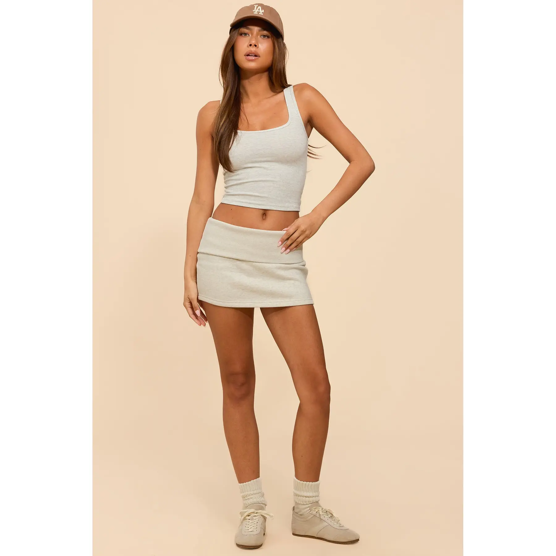 Nayel Fleece Foldover Mini Skirt - TikTok Shop