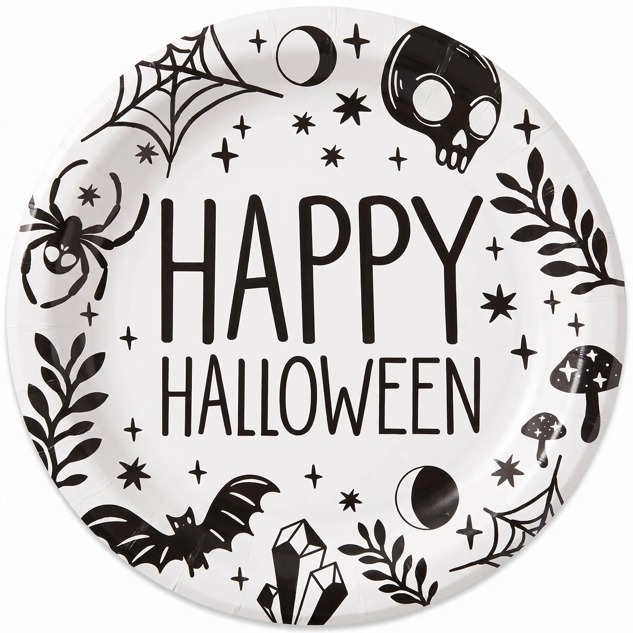 Spellbound Halloween 7" Round Paper Plates
