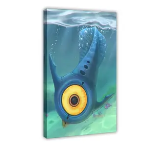 Subnautica Game Poster 23 bedroom canvas posters, hall wall art, bathroom canvas posters, home poster decoration