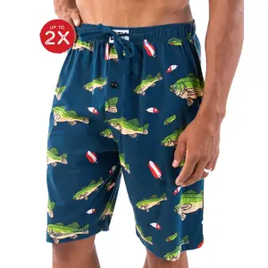 Bass Lazy One Pajama Shorts for Men, Men's Pajama Bottoms, Sleepwear - Fishing