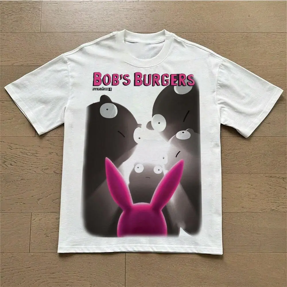 Bob's Burgers Character T-Shirt, Vintage Pop Culture Graphic Tee, Unisex Heavy Cotton