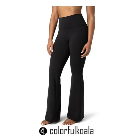 Colorfulkoala Women's Dreamlux High-Waisted Flared Leggings - 29.5"/31.5" Inseam, Yoga Bottoms, Workout Sportswear, Back to School Outfits