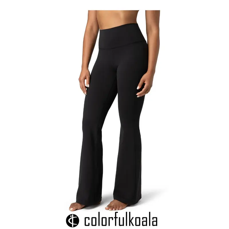 Colorfulkoala Women's Dreamlux High-Waisted Flared Leggings - 29.5"/31.5" Inseam, Yoga Bottoms, Workout Sportswear, Back to School Outfits