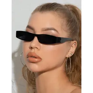 Unisex Vintage Rectangle Frame Eyeglasses, Trendy Casual Full Rim Eyeglasses for Everyday Use, Fashion Accessories for Outdoor Activities, Vintage Rectangle Shades