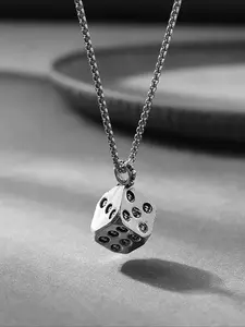 Men's Western Cowboy Skull Pendant Necklace, Stainless Steel Chain, Casual Party Wear, Daily Use, Unique Design