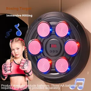 Smart Music Boxing Target Light Rhythm Children Electronic Fitness Trainer Toy, Includes Three Aa Batteries, Fun Sports Game for Kid, Smart Boxing Machine