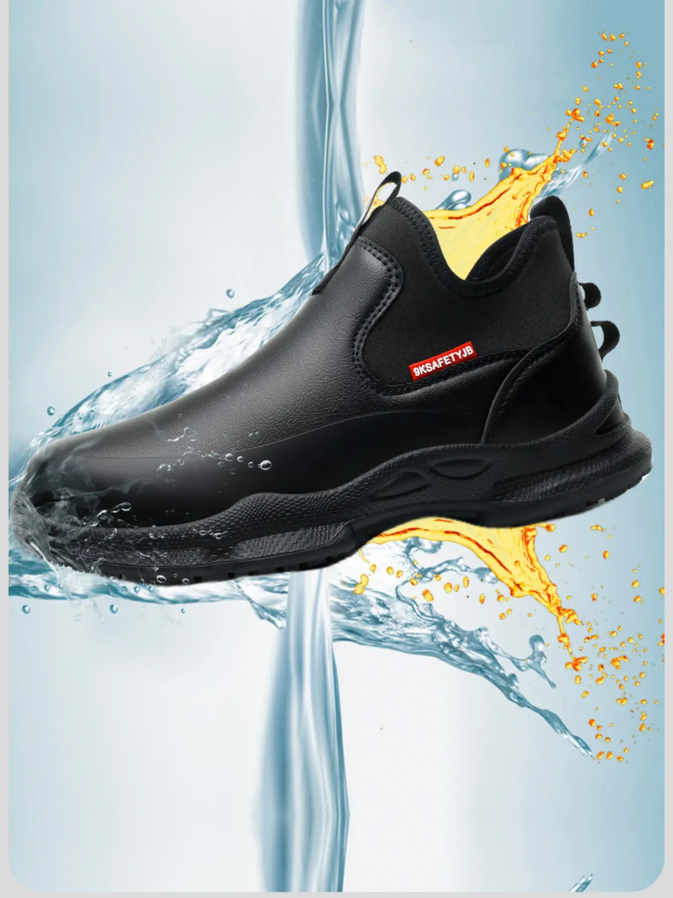 Seasonal Non-Slip Chef Shoes, Work Safety Shoes, Work Protective Shoes, Super Anti-Slip Design, Thick Rubber Sole, Unisex, Sizes 37-47, Casual Style, All Seasons, Nonslip Work Shoes, Anti Slip Footwear