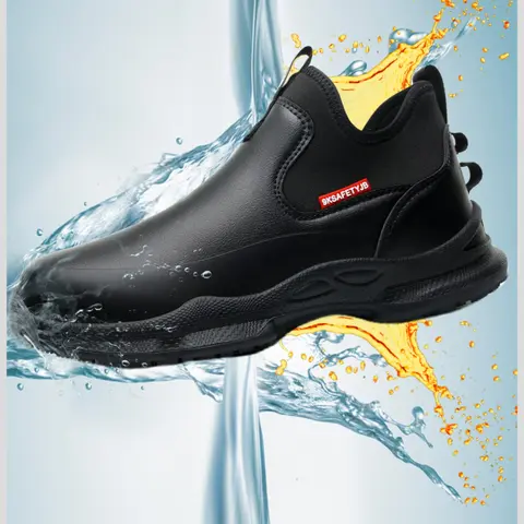 Seasonal Non-Slip Chef Shoes, Work Safety Shoes, Work Protective Shoes, Super Anti-Slip Design, Thick Rubber Sole, Unisex, Sizes 37-47, Casual Style, All Seasons, Nonslip Work Shoes, Anti Slip Footwear