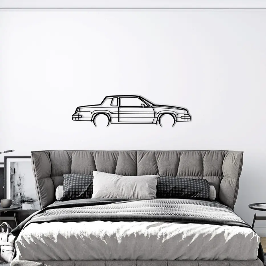1970 Oldsmobile Cutlass Wall Art Handmade Car Decor Laser-Carved Wood Sign Personalized Garage Gift 3D Decor for Car Enthusiasts