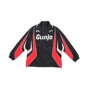 Gunjo Motorsport Nylon Track Jacket (Black&Red)