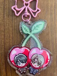 Cherry Magical BL Acrylic Charm with Glitter Epoxy