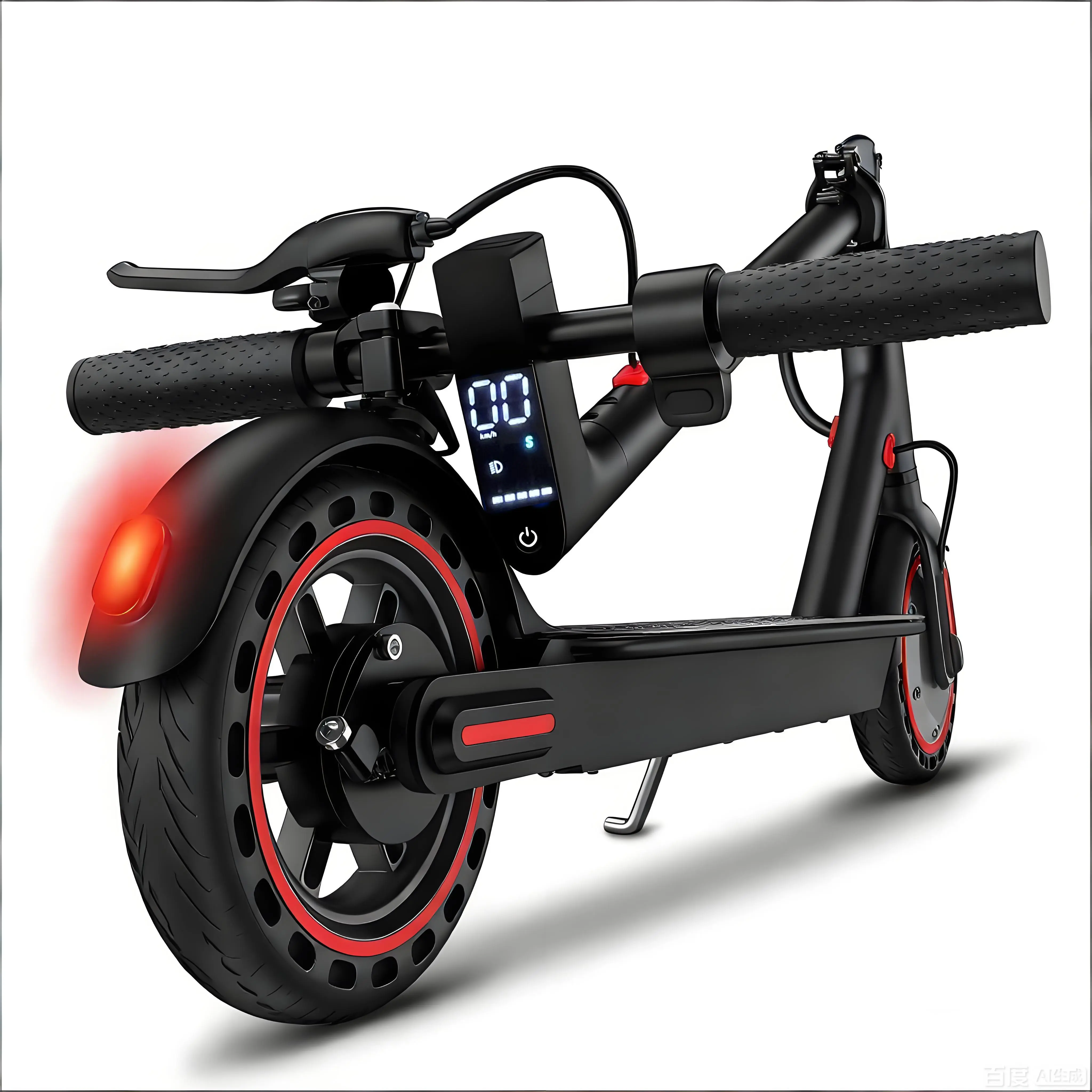 Adult Foldable Electric 2-Wheel Kick Scooter - 350W Motor, 8.5-in Solid Tires, 3-Speed Modes, Display Screen, Large-Capacity Battery, Portable, Long Battery Life, Ideal for City Commuting, Great Gift for Adults, Two-Wheel Kick Scooters