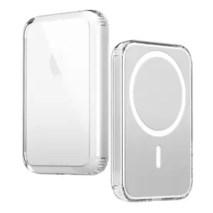 Hybrid Clear Case for Apple MagSafe Battery Pack - Shockproof Protective Cover Accessory