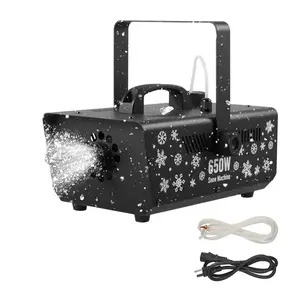 Snow Machine, 650W Handheld/Hanging Fake Snow Maker, Snowmaking Machine with Portable Handle, Outdoor & Indoor Artificial Snowflake Maker for DJ Stage Parties Christmas Decor