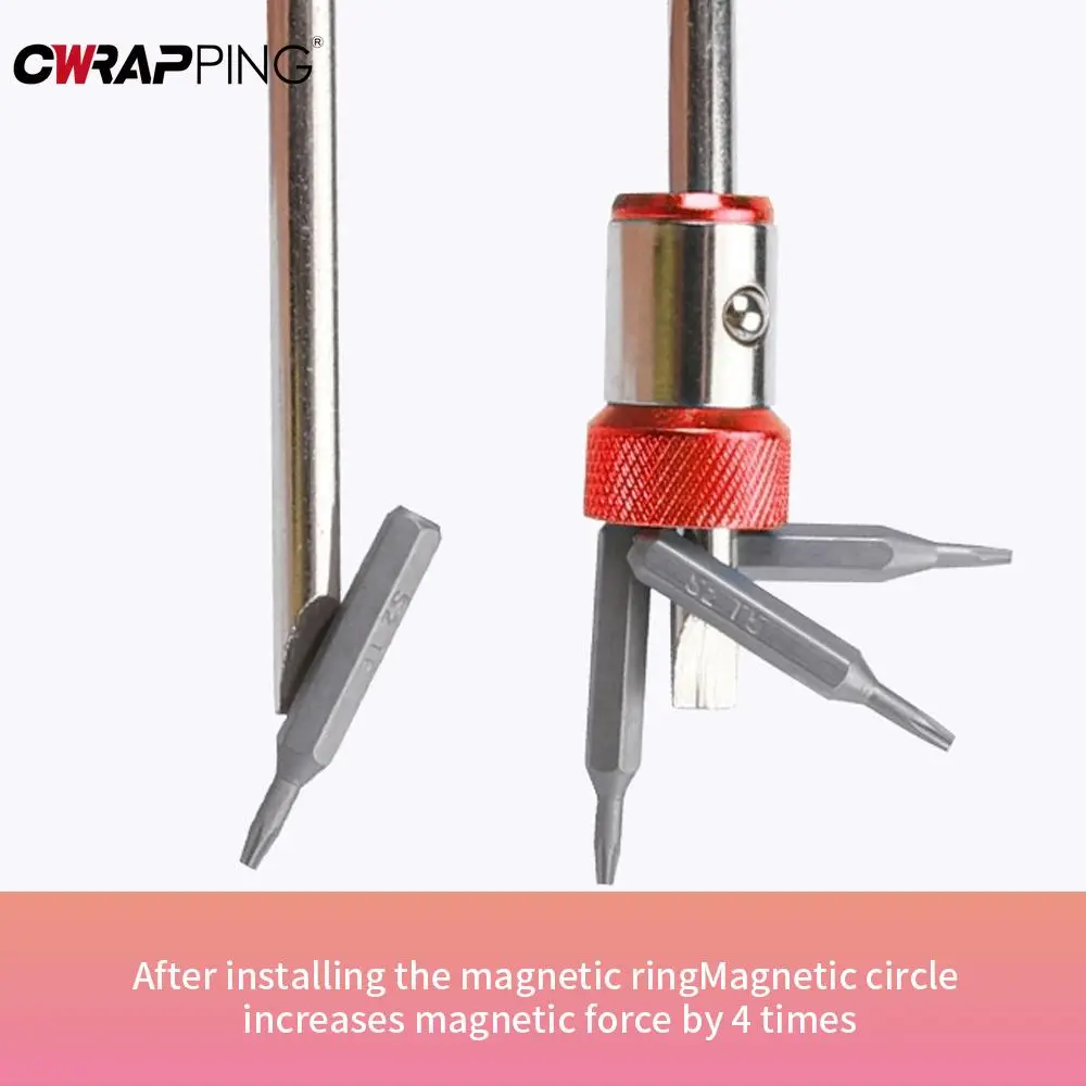 Universal Screwdriver Kit Anti Corrosion Magnetizer Carpentry Tools for Mechanic Magnetic Ring Screwdriver Bit Set Tool Box Hand