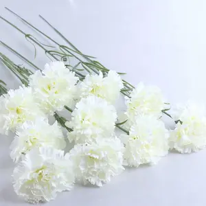 Artificial Carnation Flowers - Suitable for Christmas, Mother's Day, Weddings, Carnation Bouquets, Table Centerpieces, Weddings, Home, Hotel, Office