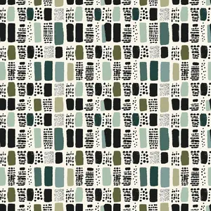 Sage Green Boho Pattern 7 Quilting Cotton Fabric
