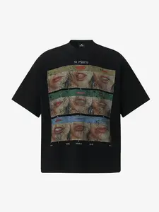 Pop Art Lip Print Graphic T-Shirt Womenswear