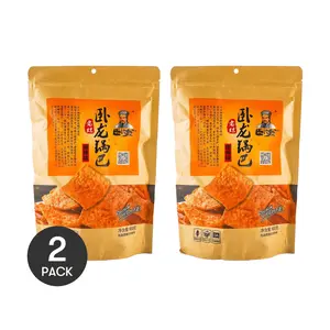 WOLONG Spicy Crispy Rice Snacks 2 Pack 14.1 oz Each - Authentic Xiangyang Delicacy