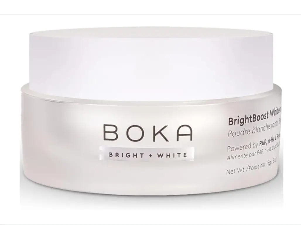 Boka Teeth Whitening Powder with Nano Hydroxyapatite 1pack | Toothpaste alternative for sensitive teeth, formulated with essential oils, probiotics, multivitamins, and aloe