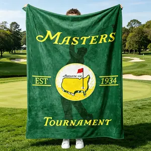 Golf Blanket Soft Flannel Blanket, Fun Gift for Golf Lovers, Suitable for Bed Sofa Bedroom Living Room Office Car Camping Decoration Air Conditioner Cover Blanket