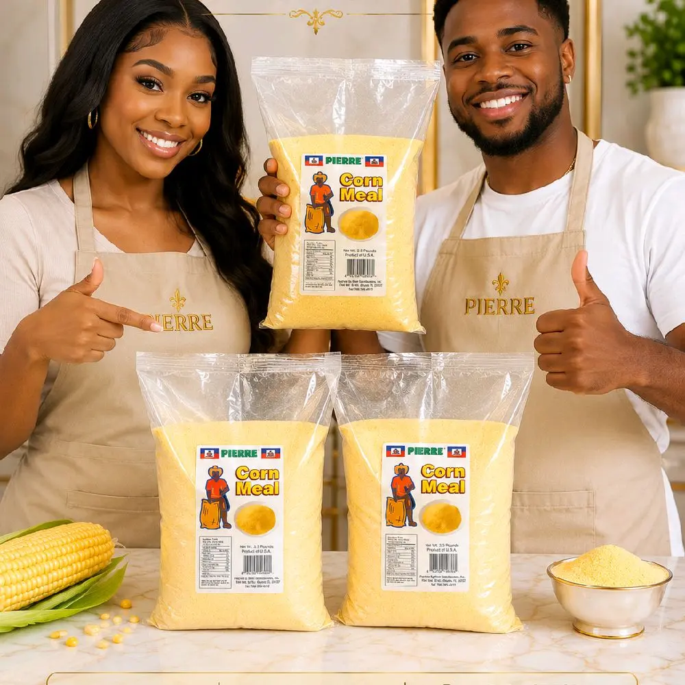 Premium Pure Corn Meal - Ambient Storage, Room Temp Yellow Corn Flour for Porridge, Baking