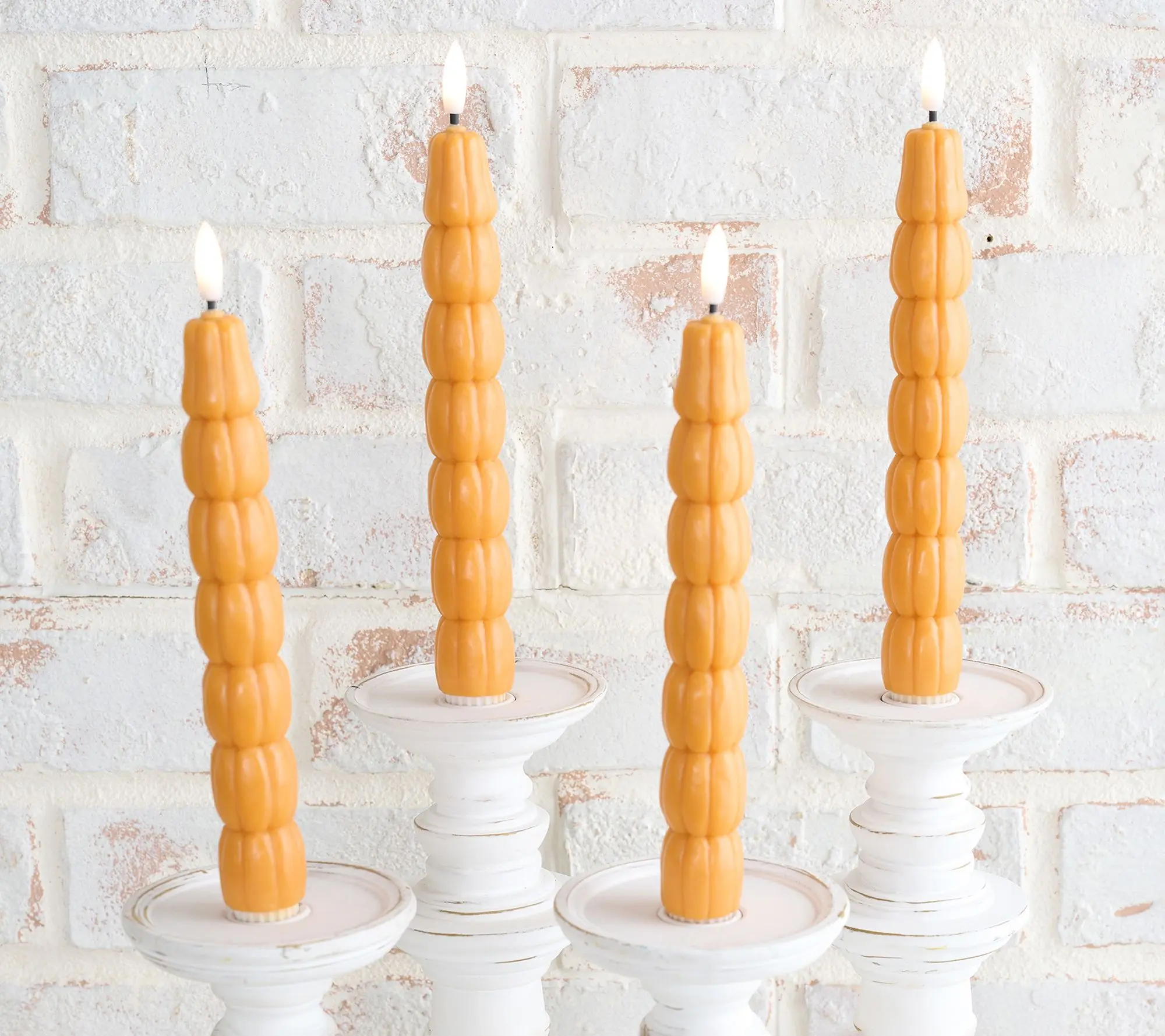 Home Reflections S/4 Flameless Seasonal Figure Taper Candles