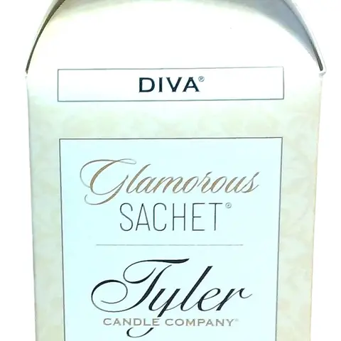 Tyler Candle Company Glamorous Diva Household Scented Soft Solid Sachet Set - 4 Reusable Pouches, Room Fragrance, Aromatic Refill, Trash Pail Freshener, Laundry Accessory, All Seasons, Any Space, 24-Month Durability, Fits Gym Bags/Vacuum Cleaner