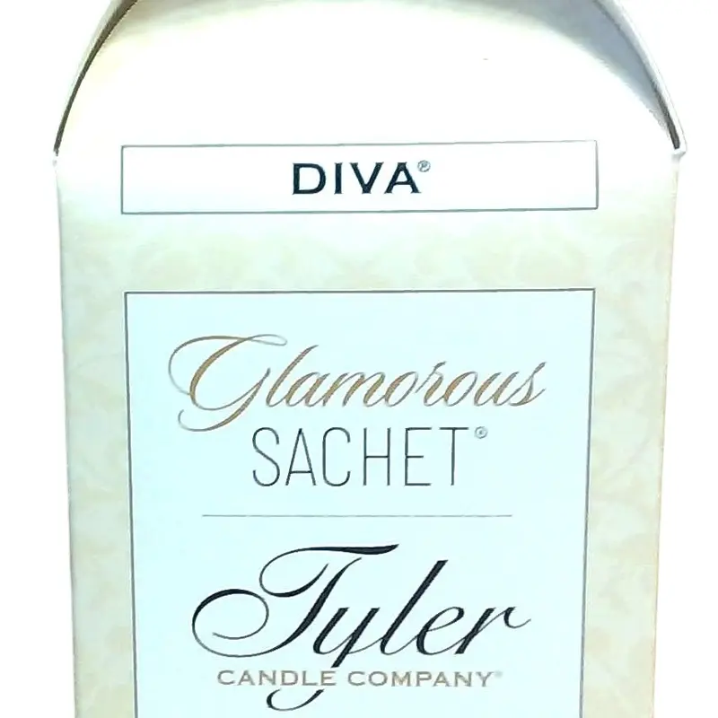 Tyler Candle Company Glamorous Diva Household Scented Soft Solid Sachet Set - 4 Reusable Pouches, Room Fragrance, Aromatic Refill, Trash Pail Freshener, Laundry Accessory, All Seasons, Any Space, 24-Month Durability, Fits Gym Bags/Vacuum Cleaner