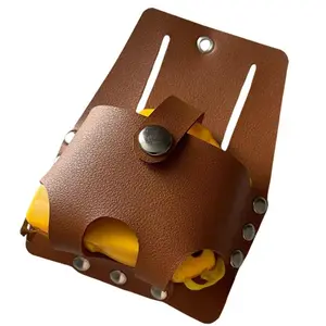 PU Leather Tape Measure Holder, 1 Count Portable Tape Measure Holder, Small and Portable Tape Measure Holder, Storage Bag for Home & Office, Sewing Tools, Sewing Supplies Crafts