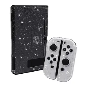 Soft TPU Crystal Glitter Case for Switch 2 Lite Oled Console Video Game Accessory Transparent Protective Cover for Switch Skin
