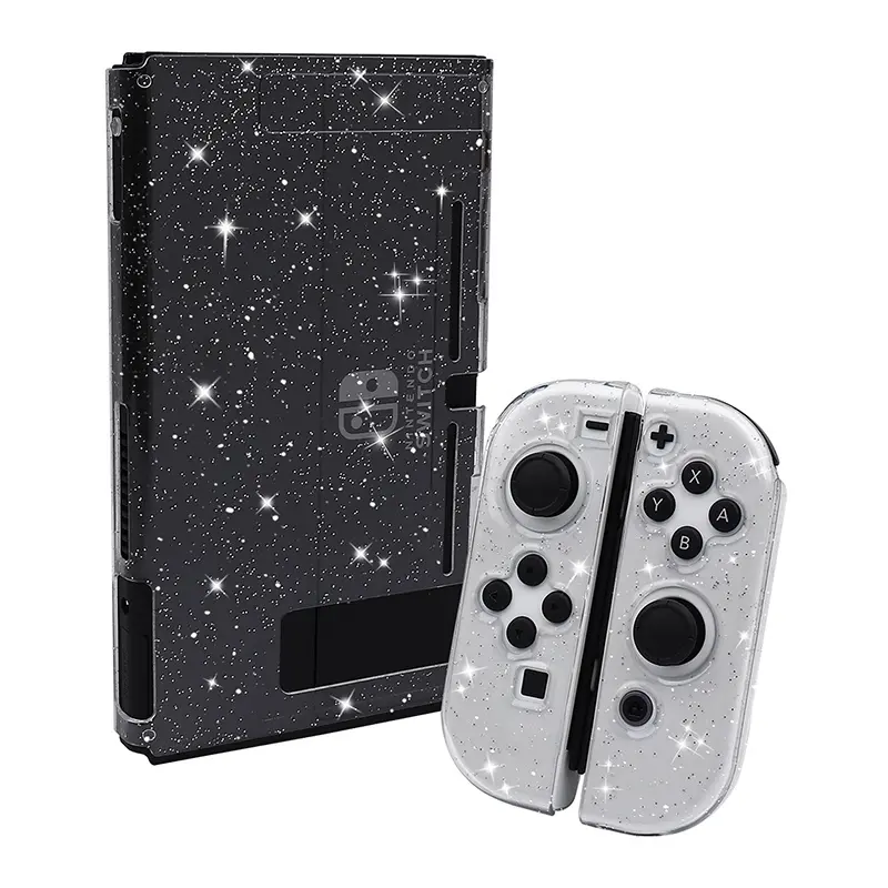 Soft TPU Crystal Glitter Case for Switch 2 Lite Oled Console Video Game Accessory Transparent Protective Cover for Switch Skin Game Console Accessories Gaming Console Accessories Gaming Items