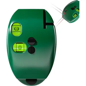 Electronic 90 Degree Red Light Scale, Red Light Level, Green Self Leveling Cross Line Red Light Level with Horizontal and Vertical Lines, Protable for Construction