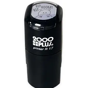 Hip Hip Hooray! Hippo Stamp / 2000 Plus Self Inking Teacher Stamper / Black Imprint Planner & Worksheet Stamp / Made in the USA