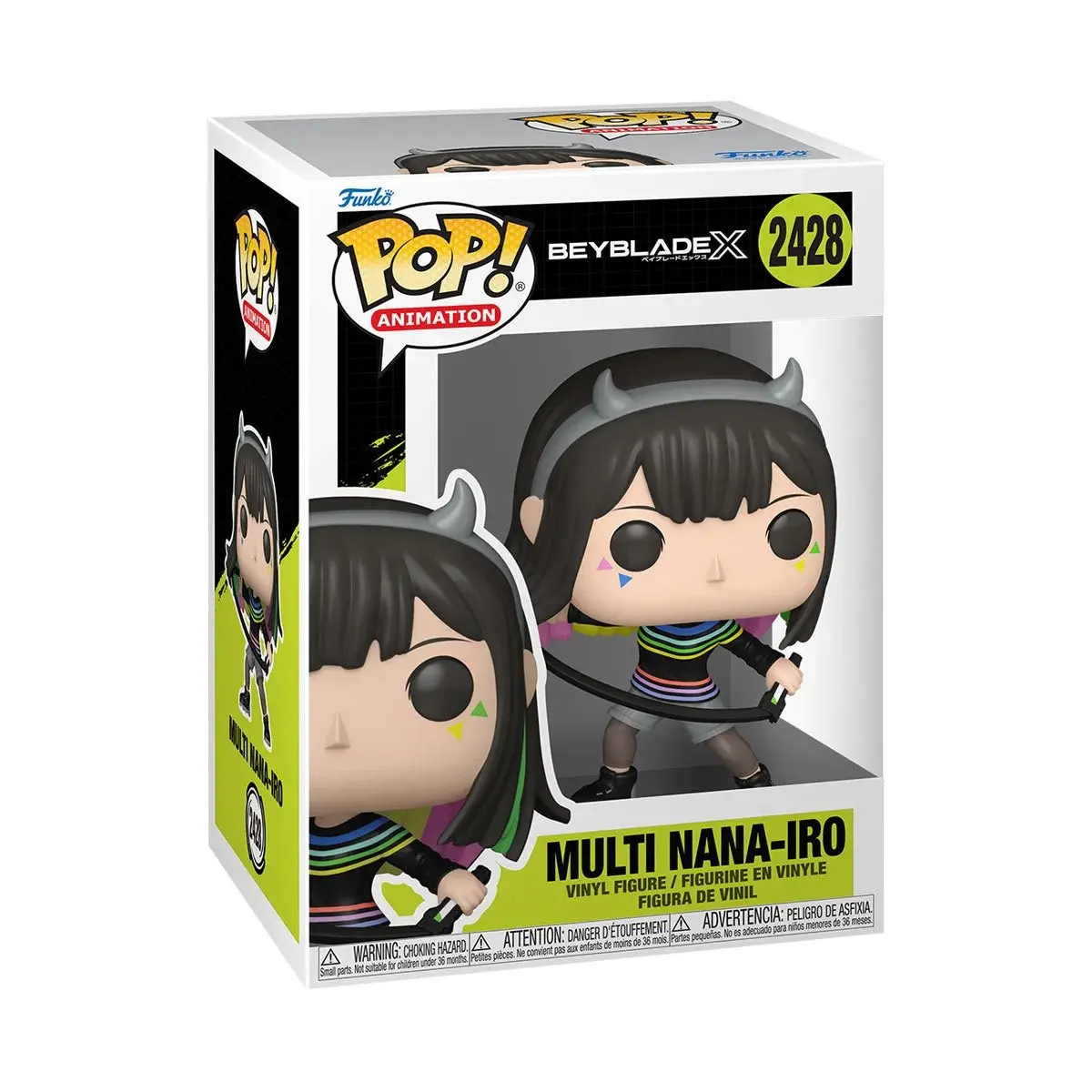 Funko Pop! Vinyl Bobblehead Figure #2428 - Beyblade X Multi-Nanairo Collectible Display Figure, New