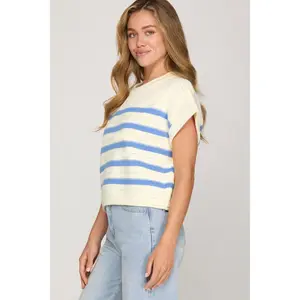 Striped Knit Top